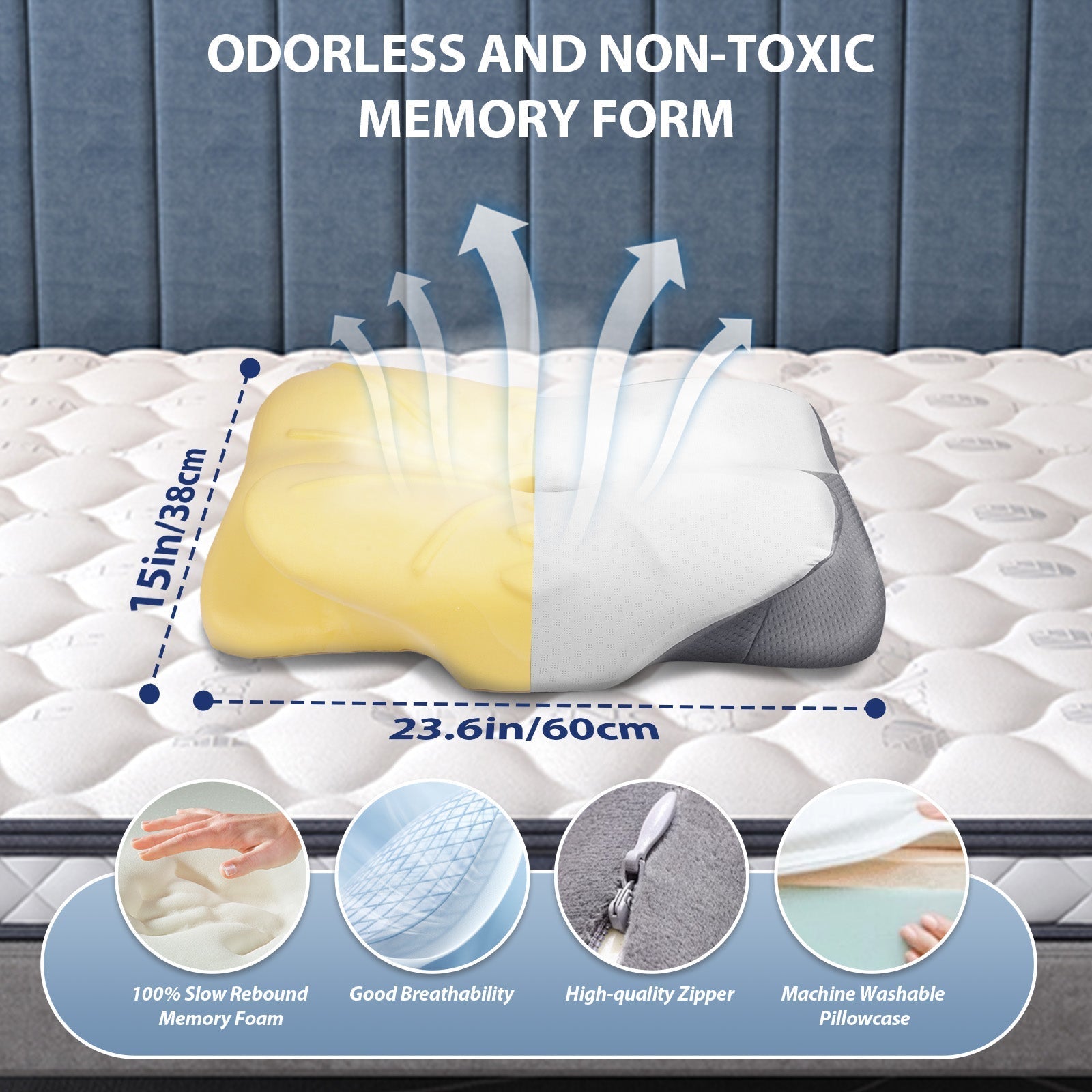 The Original - Ergonomic Contour Deep Relief Butterfly Pillow