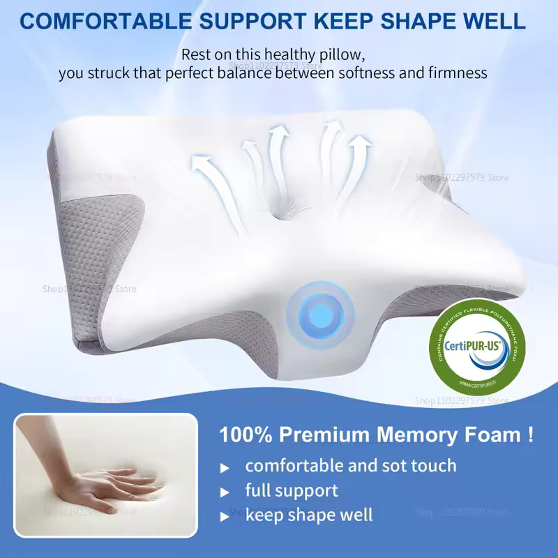 The Original - Ergonomic Contour Deep Relief Butterfly Pillow