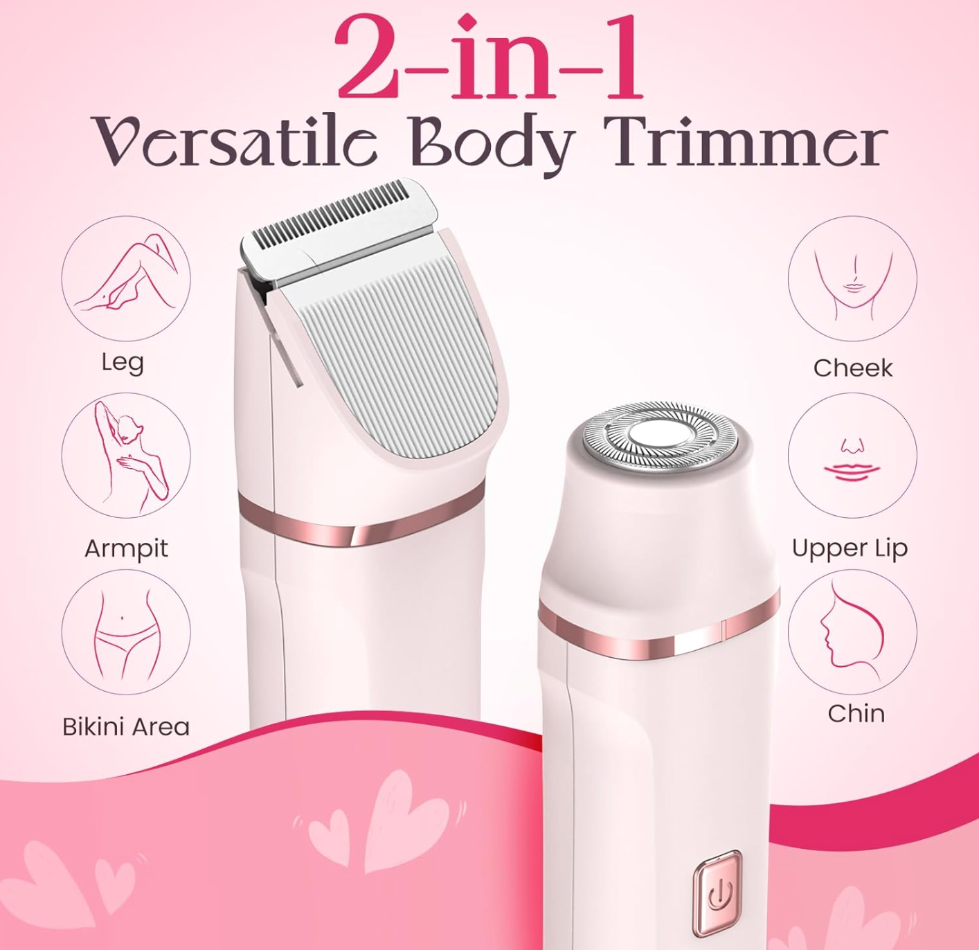 2 in 1 Body Shaver | Double Head Electric Shaver